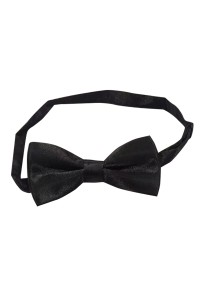 訂製黑色男士領結     設計襯衫西裝蝴蝶結領結    純黑雙褶   百老匯戲院    領帶製造商    TI181